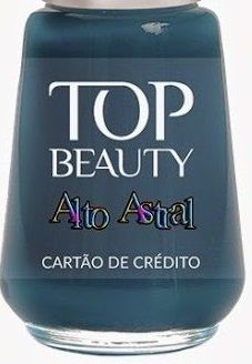 Esmalte verde azulado Alto Astral Cartão de Credito