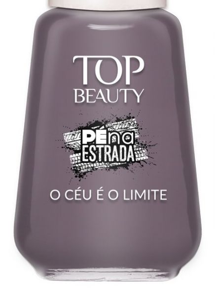 Esmalte nude Top Beauty Pé na Estrada - O céu é o limite