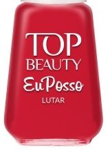 Esmalte vermelho top beauty - Eu posso Lutar