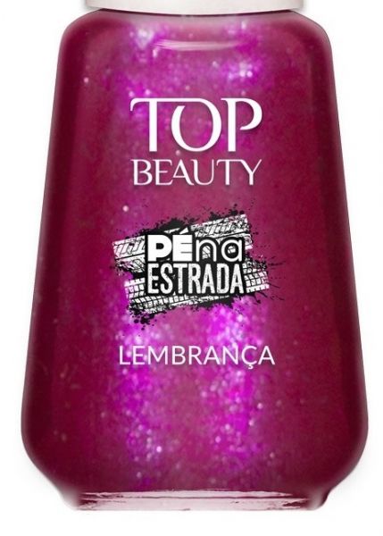 Esmalte vinho Top Beauty Pé na Estrada - Lembrança