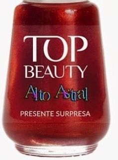 Esmalte vermelho Alto Astral Presente Surpresa