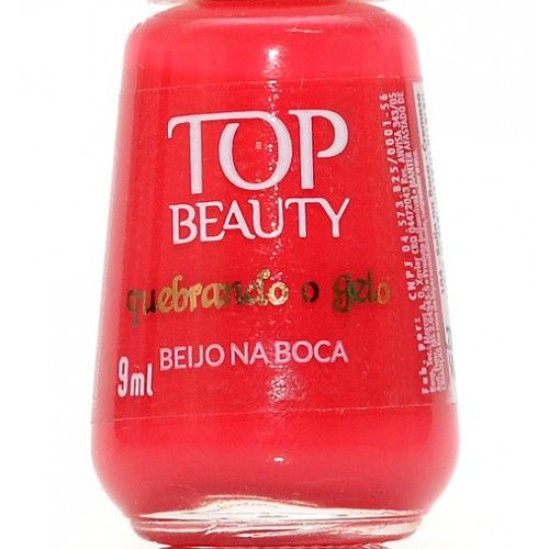 Esmalte vermelho BEIJO NA BOCA